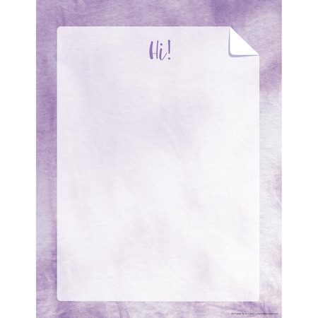 Barker Creek Purple Tie-Dye and Ombr Computer Paper, 50 sheets/Package 705
